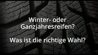 Ganzjahresreifen oder Winterreifen kaufen [upl. by Nageek397]