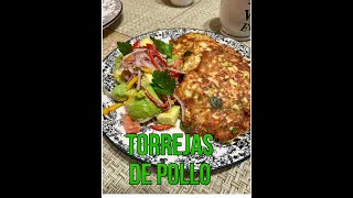 MENÚ DEL DIA Torrejitas de pollo  verduras 🥘🥗 shortVideos [upl. by Sharlene]