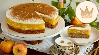 🍎LECKERSTE APFELTORTE mit NÜSSEN und ZIMTSAHNEHAUBE selber backen 🍎 REZEPT VON SUGARPRINCESS🍎 [upl. by Sudnac]