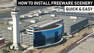 XPLANE 11  How to install Freeware Scenery  Quick amp Easy [upl. by Abbate794]