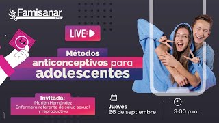 Métodos anticonceptivos para adolescentes [upl. by Natsud]