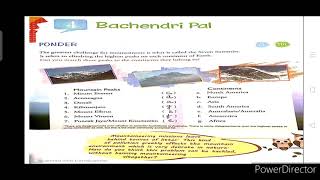 Class 5  English literature chapter 4  Bachendri Pal  part 1 [upl. by Hteazile]