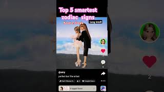 Top 5 smartest zodiac signs music lyrics song love comment cute zodiac cover skincare [upl. by Arem398]