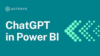 ChatGPT in Power BI [upl. by Sofko]