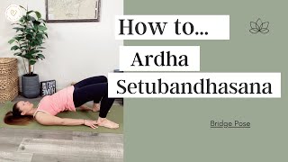 Ardha Setubandhasana Bridge Pose [upl. by Ormsby772]