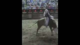 Jeter Lawrence Goes for 87 Points on Five Star Rodeos Buck Nasty  shorts rodeo [upl. by Corwun]