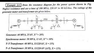 Reactance diagram power system analysis in Tamil [upl. by Chirlin]