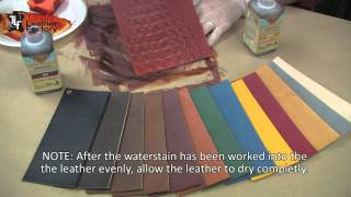 How to Use the EcoFlo Waterstains On Leather [upl. by Libbie793]