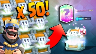 LEGENDARY FROM GIANT CHEST  Clash Royale Opening 50 Giant Chests for Legendaries [upl. by Muirhead609]