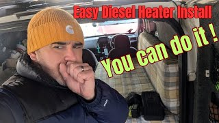 All in one DIESEL HEATER install Easy and you can do it [upl. by Rehttam110]