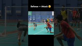 Net cord 2 🏸😍 badminton skills sports shorts [upl. by Orvan296]