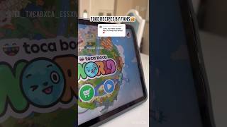 Toca boca food recipe request by ​Ronaldo4KEditsz [upl. by Aratal833]