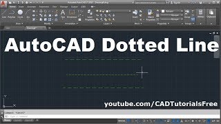 How to Draw Dotted Line in AutoCAD [upl. by Belloir]