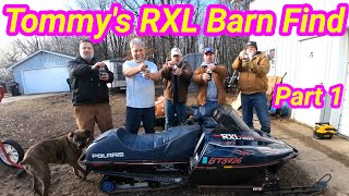 Tommys RXL Barn Find Part 1 Vintage Polaris Triple Muscle Sled [upl. by Gemoets]