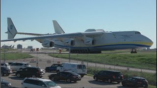 Worlds Heaviest Aircraft Antonov An225 Mriya Stunning Take Off from Toronto Pearson Airport [upl. by Jarrid]