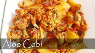 Aloo Gobi Recipe  Indian Vegetarian Food [upl. by Bubb]