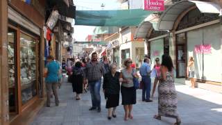 Greece Chios Island Sakiz Adasi  Walking in the shopping street HD [upl. by Mccreery]