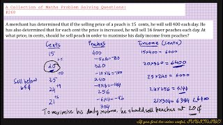 A Collection of Maths Problem Solving Questions268 Money  Income [upl. by Blaine]