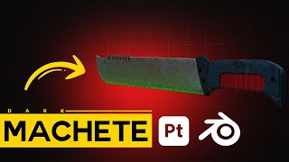 Blender Tutorial Crafting a Stunning Dark Machete dying light [upl. by Auqinal]