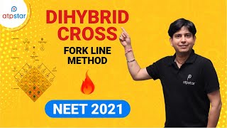 NEET 2021  Dihybrid cross fork line method  Biology  ATP STAR [upl. by Grimes]