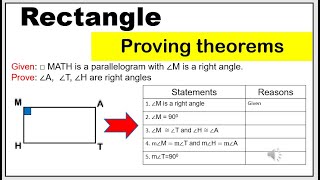 Tagalog Proving theorems rectangle grade9 math9 rectangle provingtheorem proving [upl. by Hillinck]