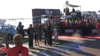 Matt Burton Ironman Australia 2012  Swim Finish [upl. by Dhruv]