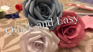 EASY PAPER ROSE DIY BEST MOTHERS DAY GIFT [upl. by Adgam]