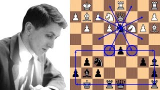 Bobby Fischers 21move brilliancy [upl. by Fasta]