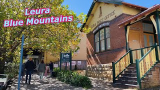 🇦🇺 Walking around Leura in Blue Mountains from the station  April 2021 [upl. by Lurie]