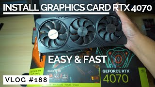 How To Install a RTX 4070 Super TI EASY amp FAST  Graphics Card [upl. by Kirad]