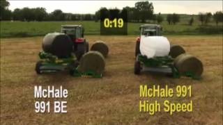 McHale 991 High Speed Bale Wrapper [upl. by Dronski]