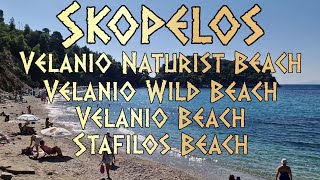 Island of Skopelos Holidays 🌊🏝️ Stafilos Beach and Velanio Naturist and wild Beach Greece Vacation [upl. by Ahsietal]