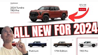 Build Your 2024 Toyota Tundra Now [upl. by Aernda]