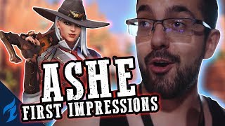 NEW OVERWATCH HERO Ashe First Impressions wHarryHook  Dallas Fuel [upl. by Elish685]