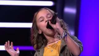 EmmaKokOfficial singing Door De Wind  Ingeborg  The Voice Kids Battle [upl. by Ayrb]