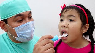 La canción del dentista  Jannie finge jugar al dentista  Rima Infantil Cancion infantil para niños [upl. by Ennovyhc]