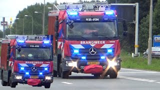 PRIMEUR P1 Brandweer naar Grip1 zeer grote brand zeewolde en andere spoed meldingen in Lelystad [upl. by Sheri]