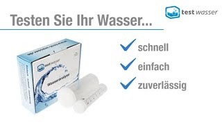 Trinkwasser Test für Leitungswasser – Wasser testen lassen und Trinkwasserqualität ermitteln [upl. by Reine]