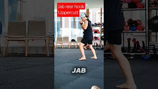 Jab rear hook uppercutt boxing boxingday kicboxing boxingclass mma ufc tutorial combo [upl. by Thurston]