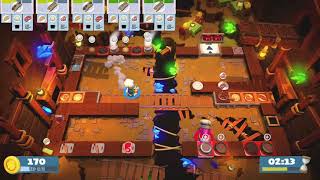 Overcooked 2 Level 25 2 Players 3 Stars [upl. by Xuagram]