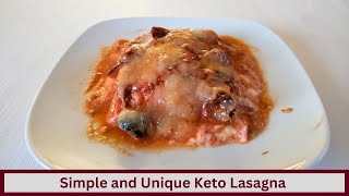 Easy and Unique Keto Lasagna Nut Free and Gluten Free [upl. by Bonner896]