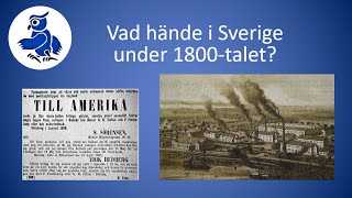 Vad hände i Sverige under 1800talet Sveriges historia [upl. by Suzetta]