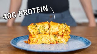 The BEST High Protein Egg Breakfast Ive ever made Frittata [upl. by Faulkner]