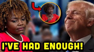 Karine JeanPierre SNAPS and STORMS OUT in RAGE After Trump’s Victory ‘It’s NOT FAIR’ [upl. by Dhu]