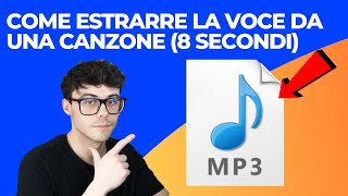 COME ESTRARRE LA VOCE DA UNA CANZONE ONLINE IN MENO DI 8 SECONDI [upl. by Auliffe]