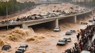 VALENCIA FLOODING DISASTER Bridge Collapses Underwater in Spain [upl. by Bamberger]