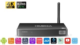 Himedia H8 RK3368 64bit Octacore TV Box with 3D BD ISO [upl. by Belita924]