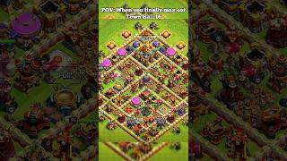 When you finally reach th 16 max ll Clash of clans ll shorts clashofclans coc [upl. by Ailuy]