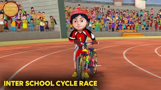 Inter School Cycle Race  Shiva Ep 5  Shiva Action Story  New Animated Story  Boonie Bears Hindi [upl. by Asinet]