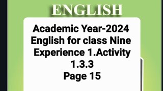 Class 9 English Experience 1Activity 133 Identifying facts amp opinions Page 15 [upl. by Chic]